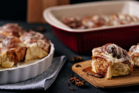 Baked Buns Cinnamon and Clove Spice Ingredientsの写真素材