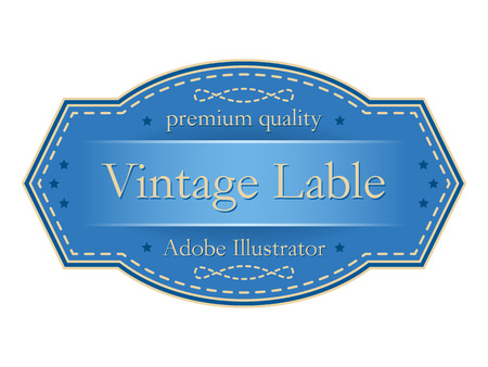 Illustration labels in vintage style.のイラスト素材