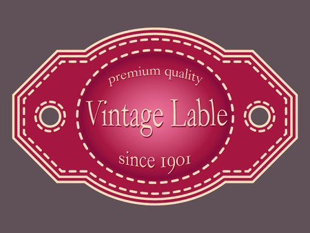 Illustration labels in vintage style.のイラスト素材