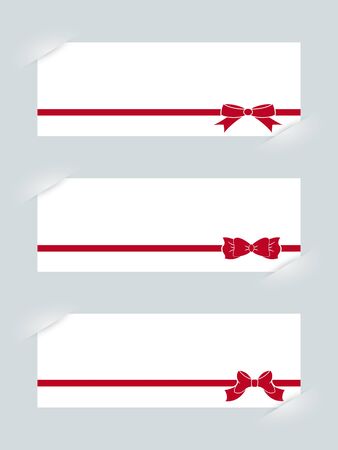 Template with ribbons for your design.のイラスト素材