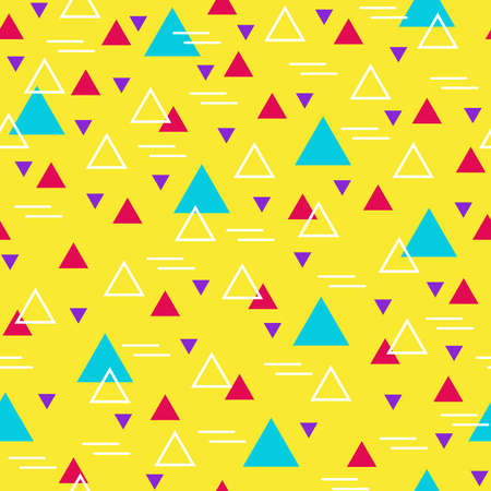 Abstract colorful seamless pattern. Geometric background. Mockup. Vector.