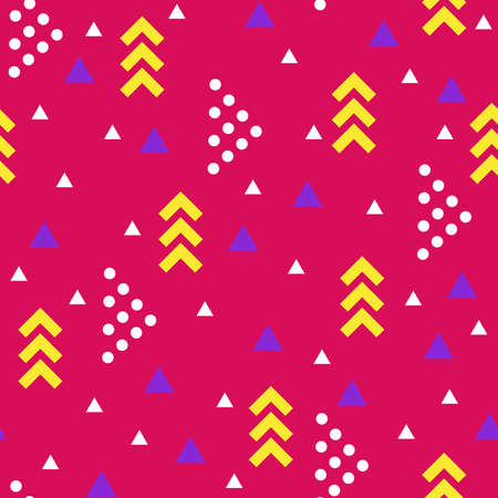Abstract colorful seamless pattern. Geometric background. Mockup. Vector.のイラスト素材