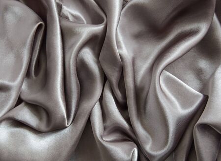 Smooth grey elegant dark grey silk textureの写真素材