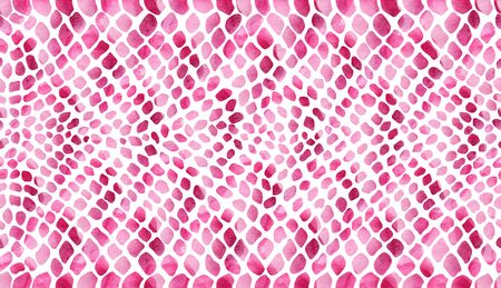 Seamless texture of snake skin pink with white transitions on a white background