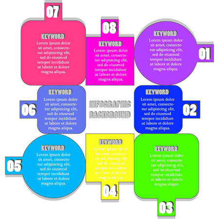 Vector infographic. Template for diagram, graph, presentation and chart. Business concep parts, steps or processes. Data visualization.のイラスト素材