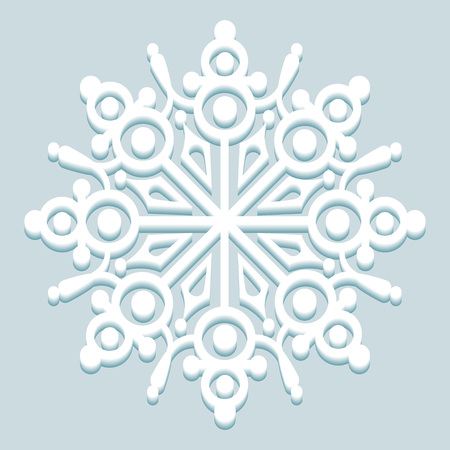 Vector frost snowflake.のイラスト素材