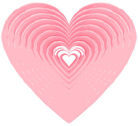Heart shape design for love symbols. Textured Valentine's Day signs. Vector illustration.のイラスト素材