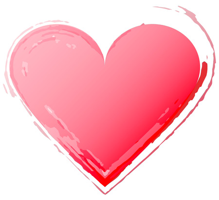 Heart shape design for love symbols. Textured Valentine's Day signs. Vector illustration.のイラスト素材