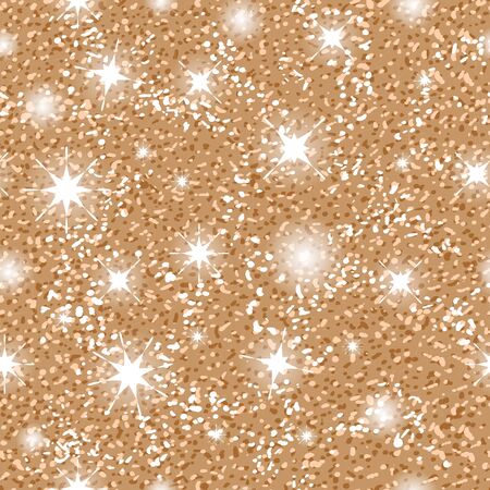 Vector background with gold glitter. Seamless patternのイラスト素材