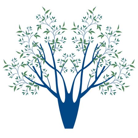 Stylized tree. Vector illustration.のイラスト素材