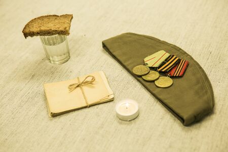 Letters from the front, funerals, caps and medals. These are the symbols of the Second World War.