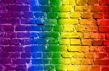 LGBT. The rainbow is on texture. Template. Content for the designer.の写真素材