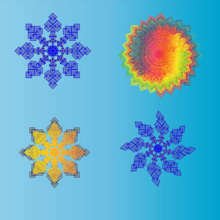 Snowflakes design for winter. Christmas design background vector. New Year. Winter snowflakes....