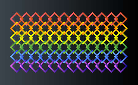 Rings in LGBT colors. Rings illustration background in LGBT template colors for internetのイラスト素材