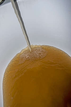 Low quality of tap water. The reason why it makes sense to install tap water filter.