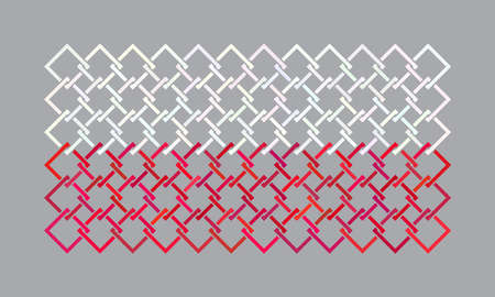 Poland flag illustration done in weaving design. endless network.のイラスト素材