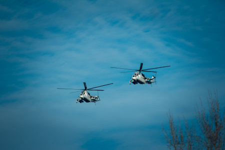 Dnepr, Ukraine - 10.29.2013: Military enactment show of WW2 period with tanks, aircraft, vehicles and people in period costume and uniform. Restoration of the Battle for the liberation of Dneprのeditorial素材