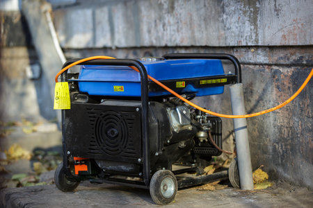 Portable gas or diesel generator to provide electricity. Problem with electricity. blackout.
