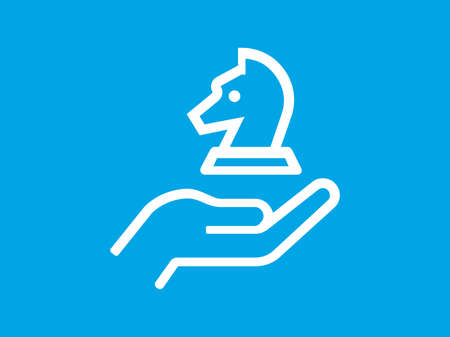 Chess knight vector icon setのイラスト素材