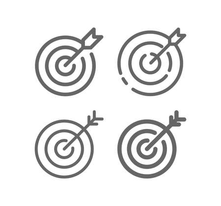 Darts, target, goal vector iconのイラスト素材
