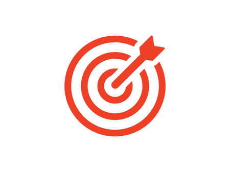 Darts, target, goal vector icon