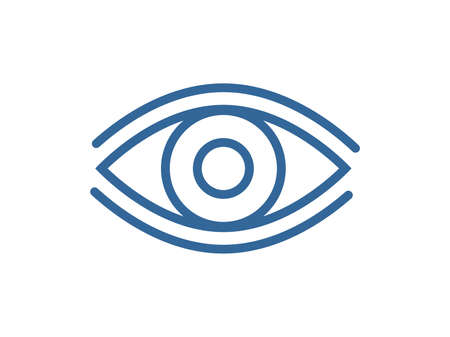 Eye line icon set. Vision, lookingのイラスト素材