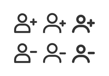 User Avatar, Person, User vector icon set.のイラスト素材