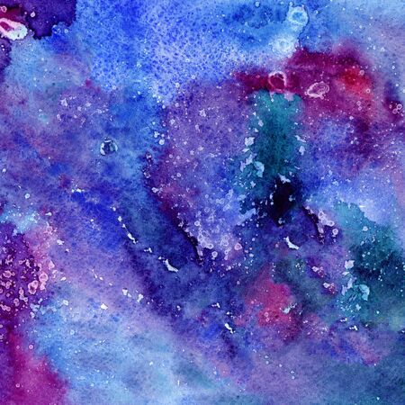 Watercolor abstract background, hand-painted texture, watercolor stains. Design for backgrounds, wallpapers, covers and packaging.の写真素材