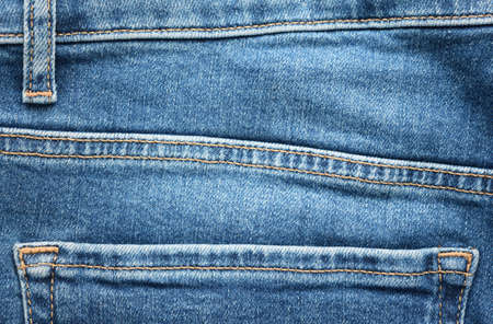 Blue jeans pocketの写真素材