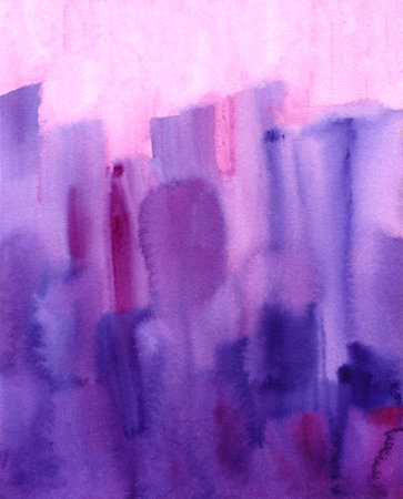 Watercolor abstract background, hand-painted texture, Watercolor purple and pink stains. Design for backgrounds, wallpapers, covers and packagingの写真素材