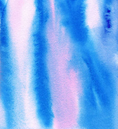 Watercolor abstract background, hand-painted texture, Watercolor blue, purple and pink stains. Design for backgrounds, wallpapers, covers and packagingの写真素材