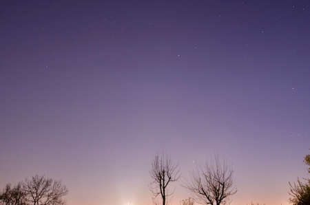 beautiful early morning dawn twilight sky