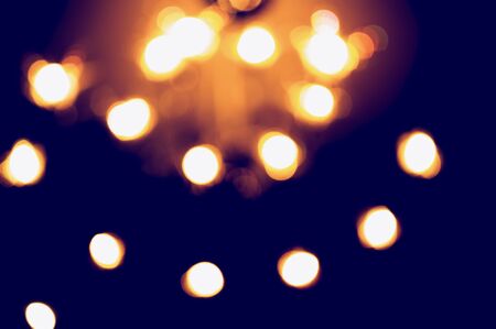 blue and yellow abstract background with blurry unfocused bokeh light for the template. Natural blue...