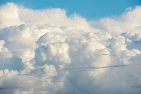 divine sky. clear blue sky with Cumulus clouds before a thunderstorm. Storm clouds in the sky