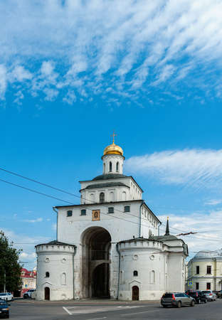 Vladimir, Russia, July 28, 2020. Golden gate in Vladimir. Tourist attractions of Russian cities of the Golden Ring.のeditorial素材