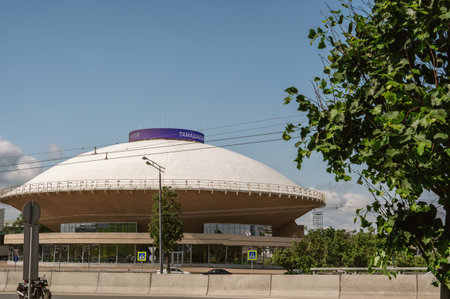 KAZAN, RUSSIA - JUNY 01, 2023: View of Kazan circus in the city center.