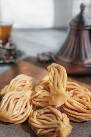 Chak Chak - Tatar national dessert. perfect for dessert blogs, street food blogs, recipe sites and...