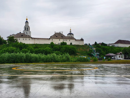 Sviyazhsk, Our Lady of the Assumption Monastery on the island. General view of the island - 1555...