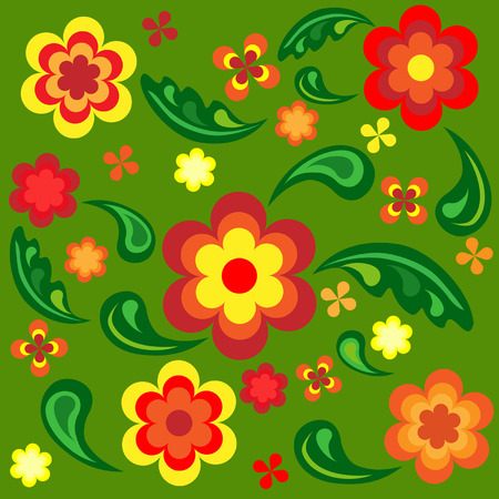 Seamless wallpaper with floral patternのイラスト素材