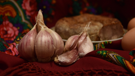 Traditional ukrainian foodの写真素材