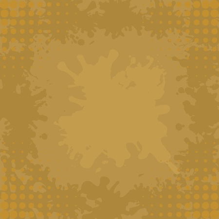 Abstract vector background, brown coffee stains and blotsのイラスト素材