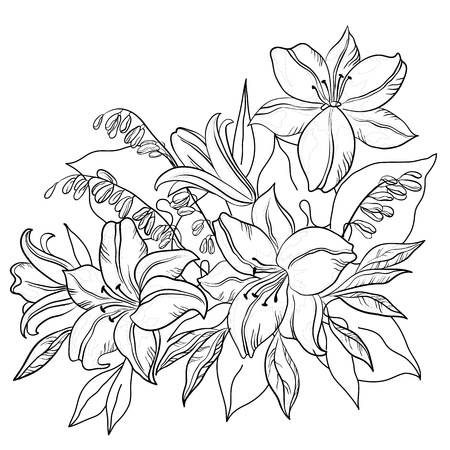 Outline Flower Royalty Free Stock Illustrations And Vectors Stocklib