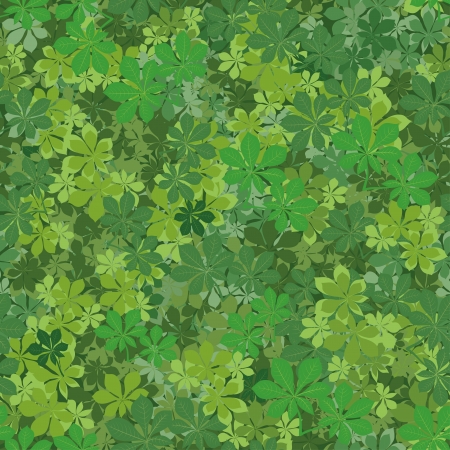 Seamless background, pattern of chestnut green leavesのイラスト素材