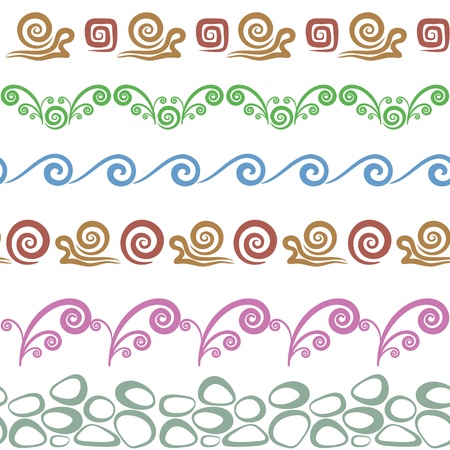 Seamless background, wallpaper with pattern of abstract shapes. Vectorのイラスト素材
