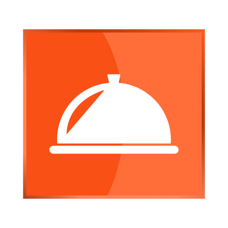 Hot food, restaurant, dining room, cafe, food reception point. Restaurant vector signのイラスト素材