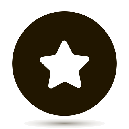 Five-pointed star on a white background. Vector illustration.Iconのイラスト素材