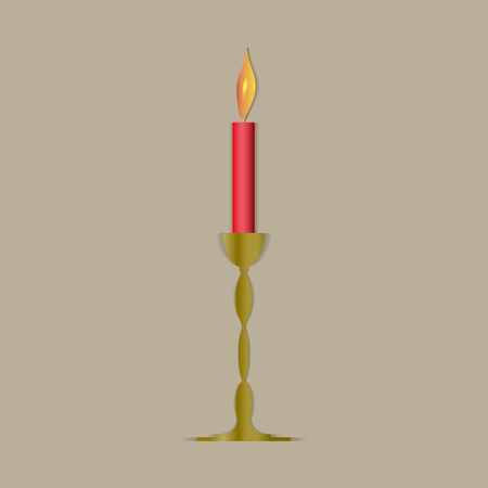 Candle icon. Vector illustrationのイラスト素材