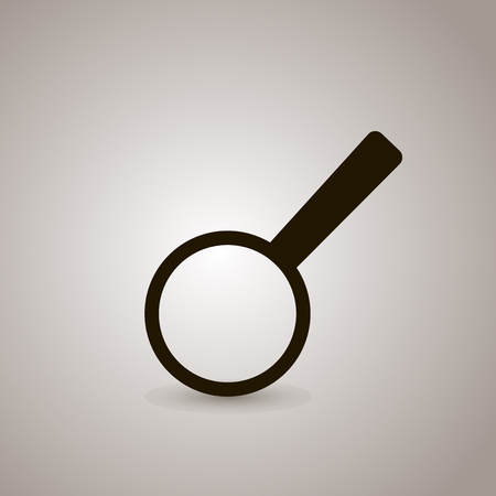 Search and magnify icon. magnifier or loupe signのイラスト素材