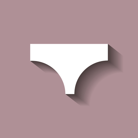 Icon of panties. Vector icon with shadowのイラスト素材