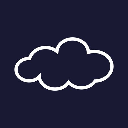 Vector cloud icon illustrationのイラスト素材